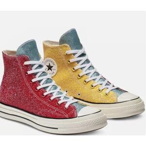 Converse x JW Anderson Chuck 70 Hi Top Glitter Barbosa Cherry M6 W8